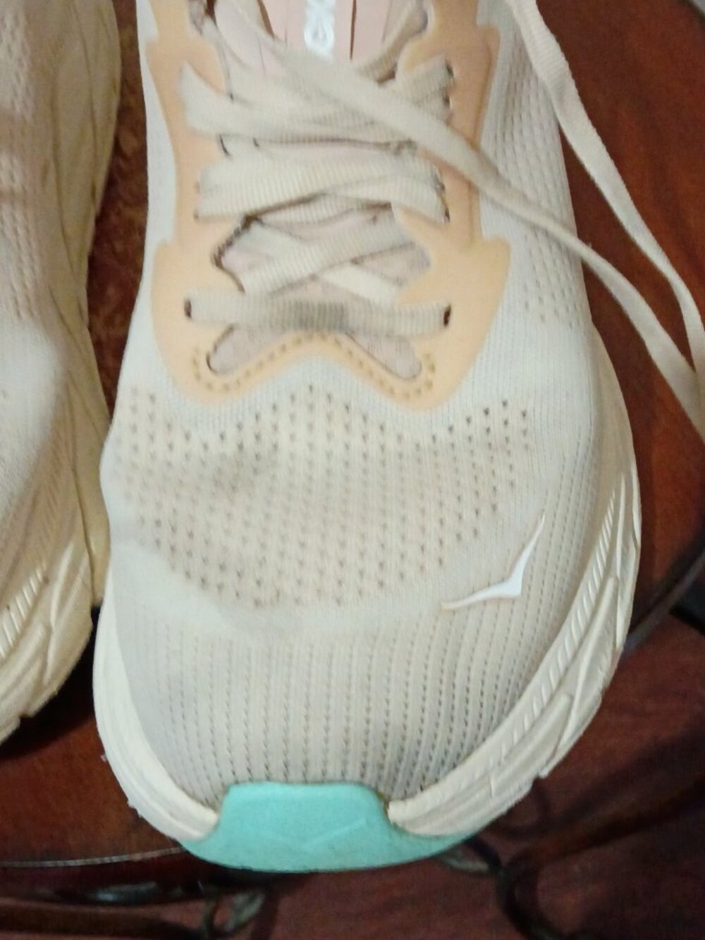 Hoka One One Arahi 7 Vanilla Cream Orange Running Shoes Women's Size 11D - Picture 8 of 13